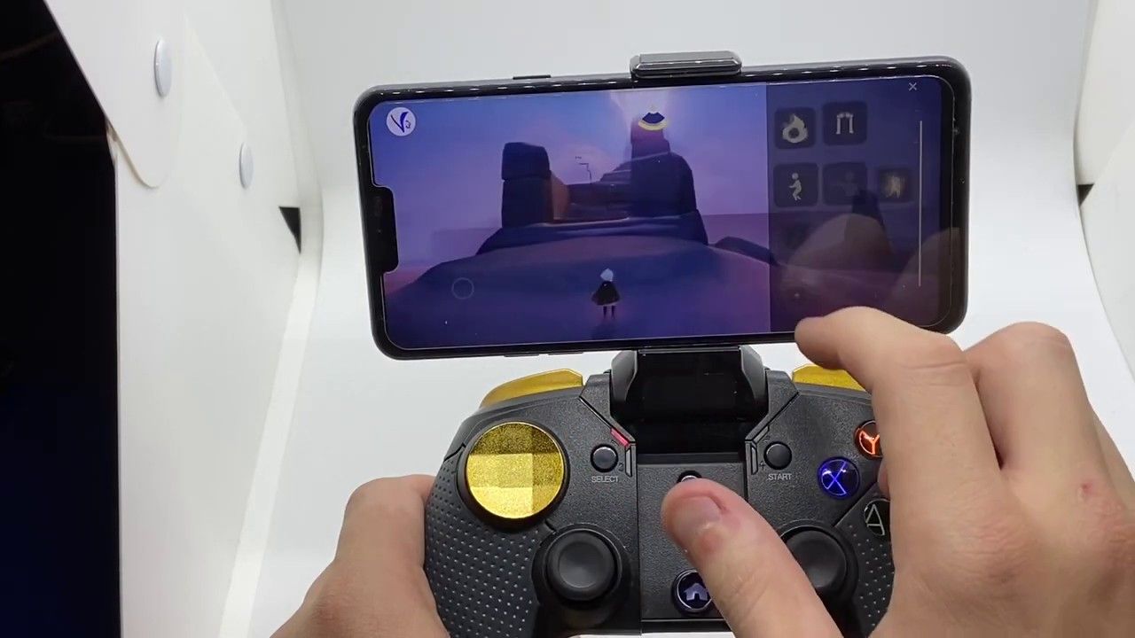 Action d'appel et de cri lumineux à la manette dans Sky