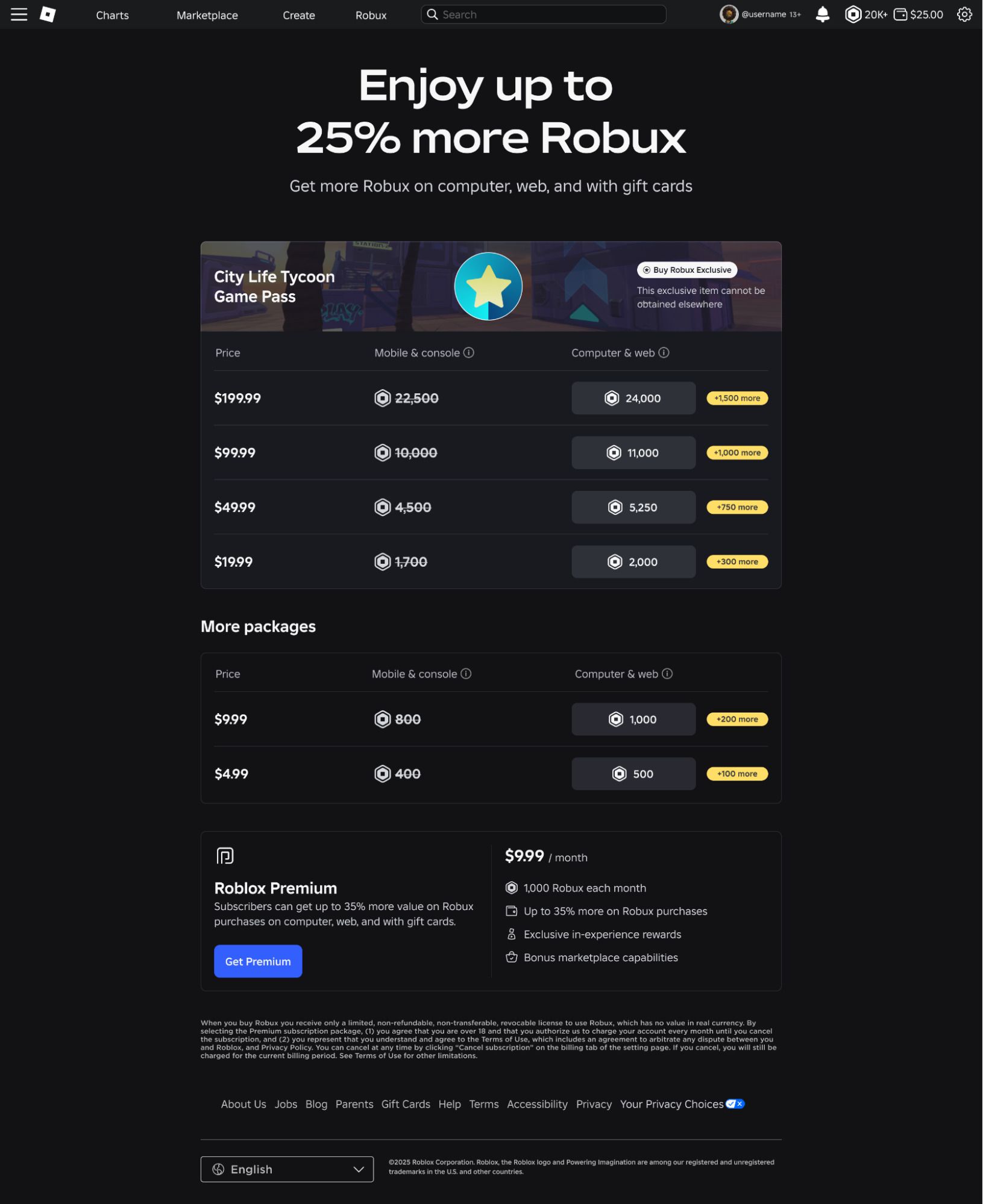 Roblox Premium vs Pek Robux Baki Gift Card US: Mana Lebih Berbaloi?