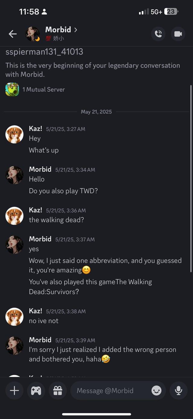 Notificación de mensaje importante en el chat de clan