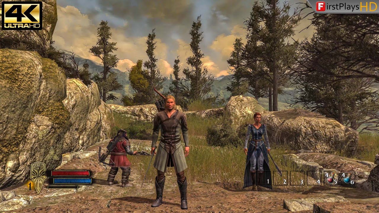 Farin and Eradan battling orcs in The Lord of the Rings War in the North