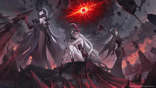 Ilustrație cu personajele Nymphs din Rememento White Shadow