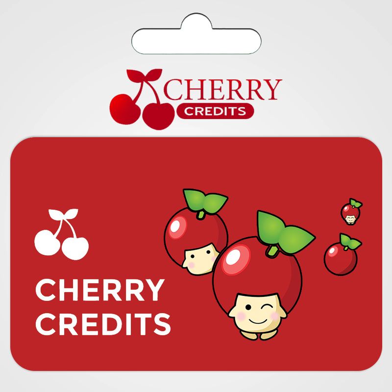 Fysieke Cherry Credits voucher kraskaart