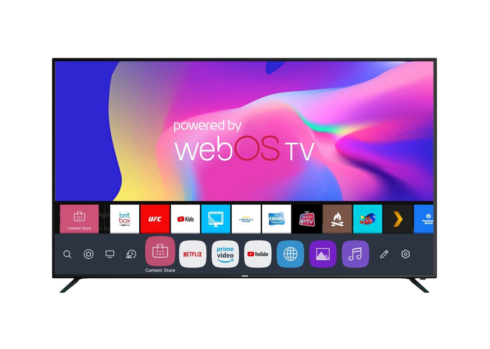 Écran d'accueil de l'application smart TV Mango TV présentant le catalogue 4K VIP Plein Écran