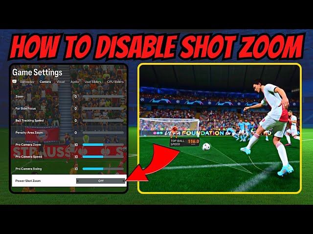 شريط تقريب منطقة الجزاء في كاميرا EA Sports FC 25