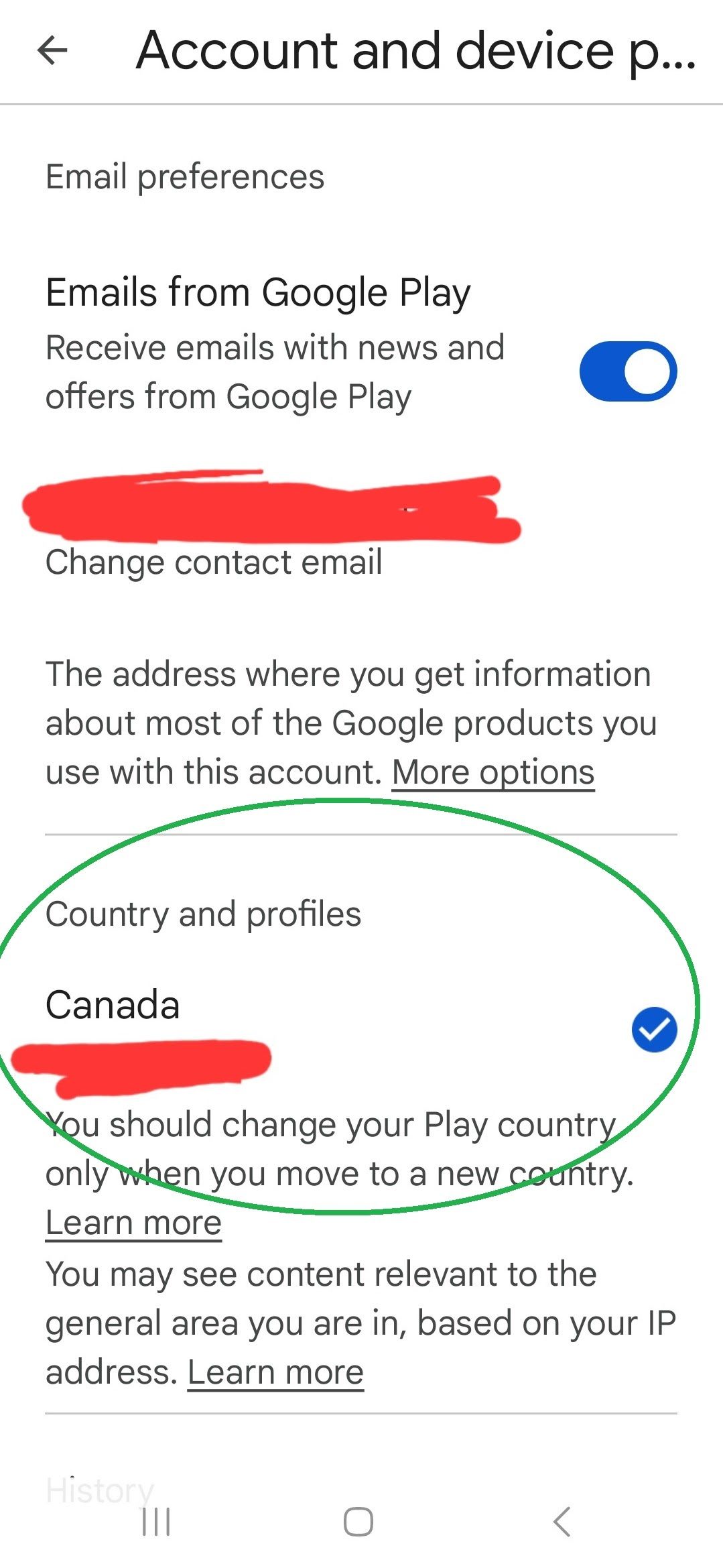 Googleお支払いプロファイル新規作成画面