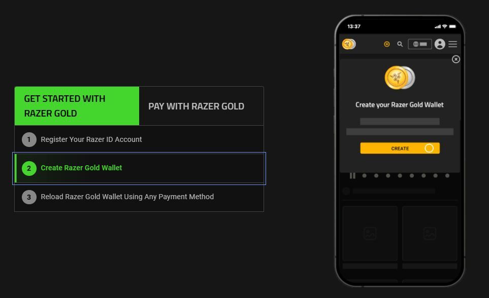 Razer Gold MYR digital wallet recharge screen showing promo code entry