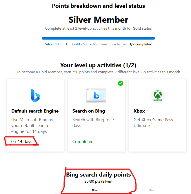 Hoe je Microsoft Rewards-punten farmt voor Xbox-cadeaubonnen