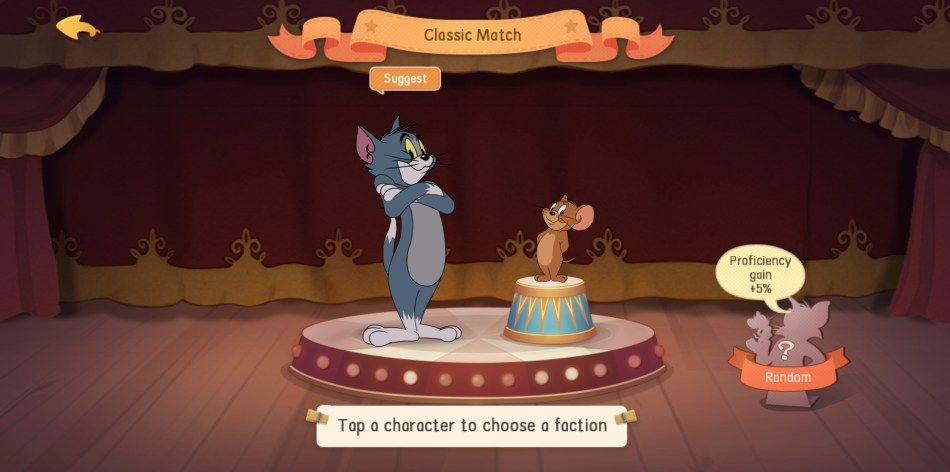 واجهة عجلة الحظ Lucky Wheel في لعبة توم وجيري تشيس