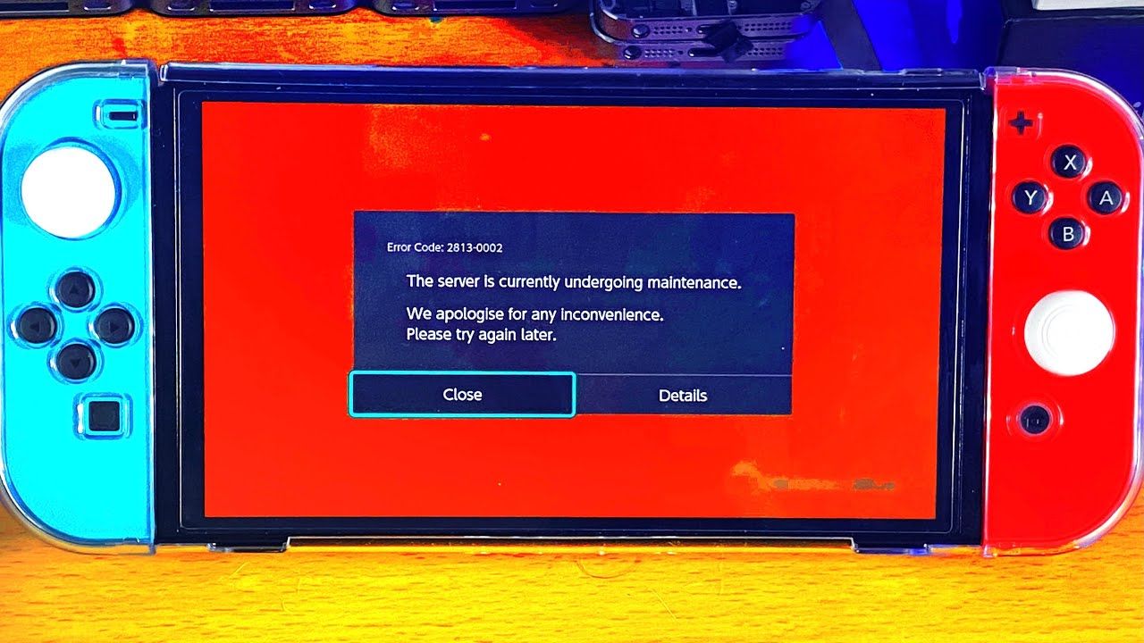 Nintendo eShop मेंटेनेंस स्क्रीन