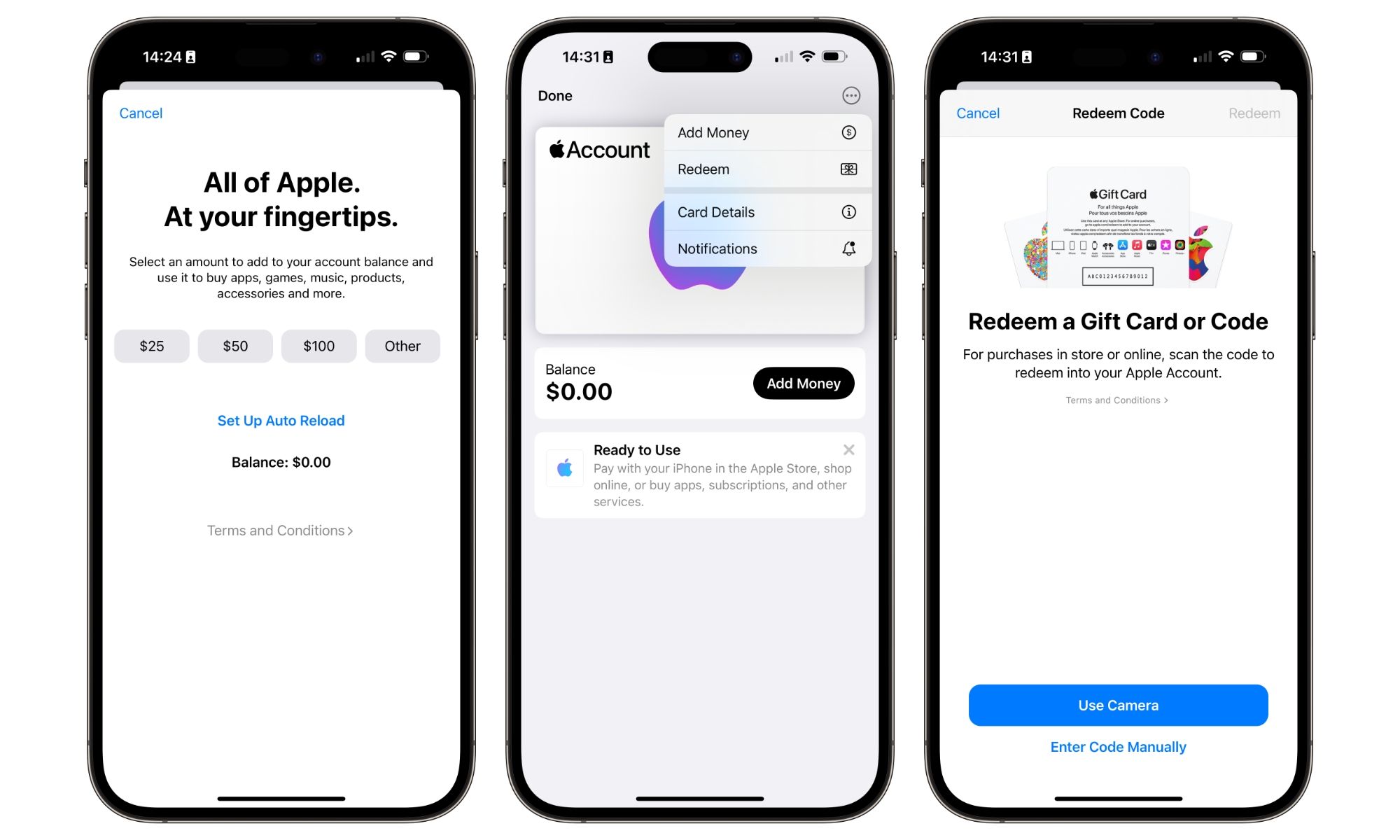 Apple Wallet App Karteneinstellungen Einlöseoption