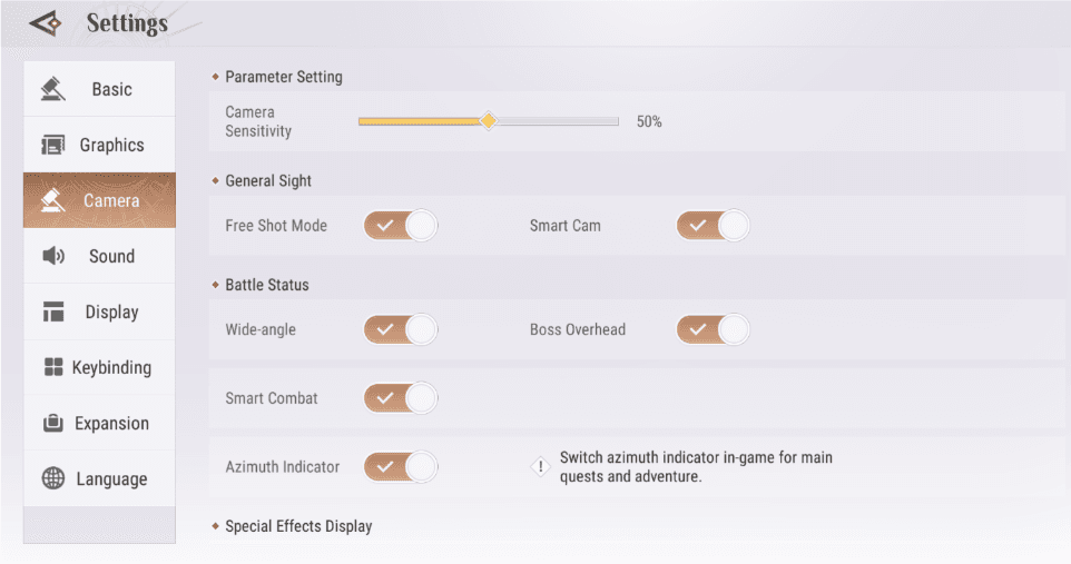 Revelation Mobile user settings screen displaying account Role ID