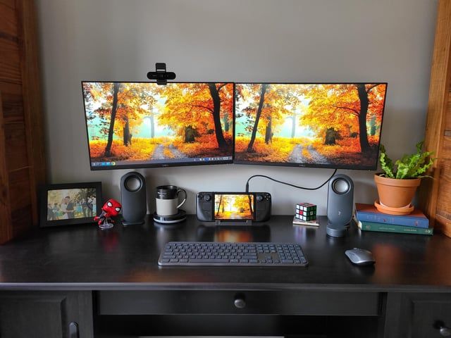 Desktop PC gaming setup displaying the Steam client ready for seasonal sales