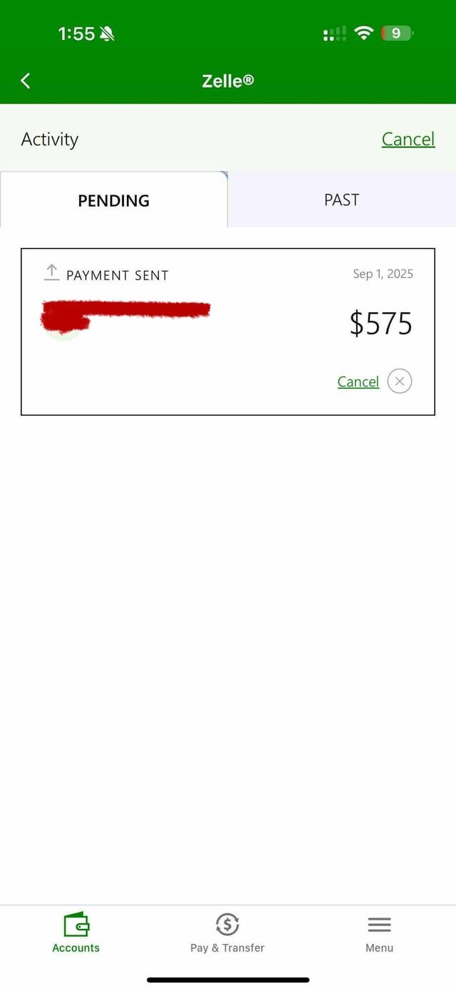 Payment authorization hold screen
