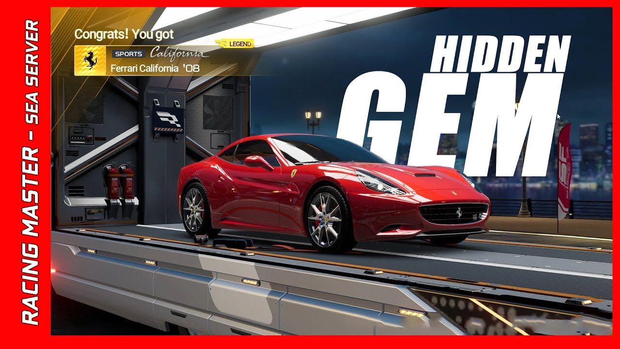 Racing Master Auto Expo banner showing Legendary car pity counter and Expo Point shop