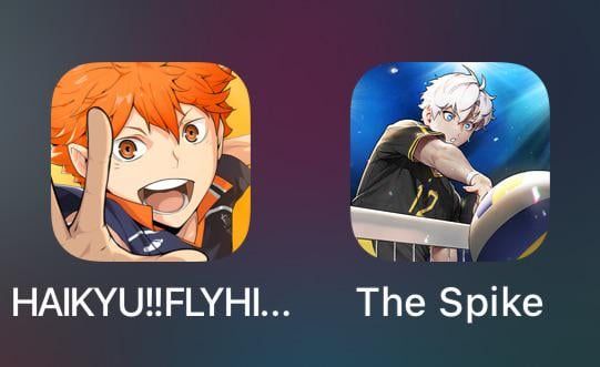 Smartphone-Screenshot des kreisförmigen QTE-Prompts für Schmetterbälle in Haikyu Fly High