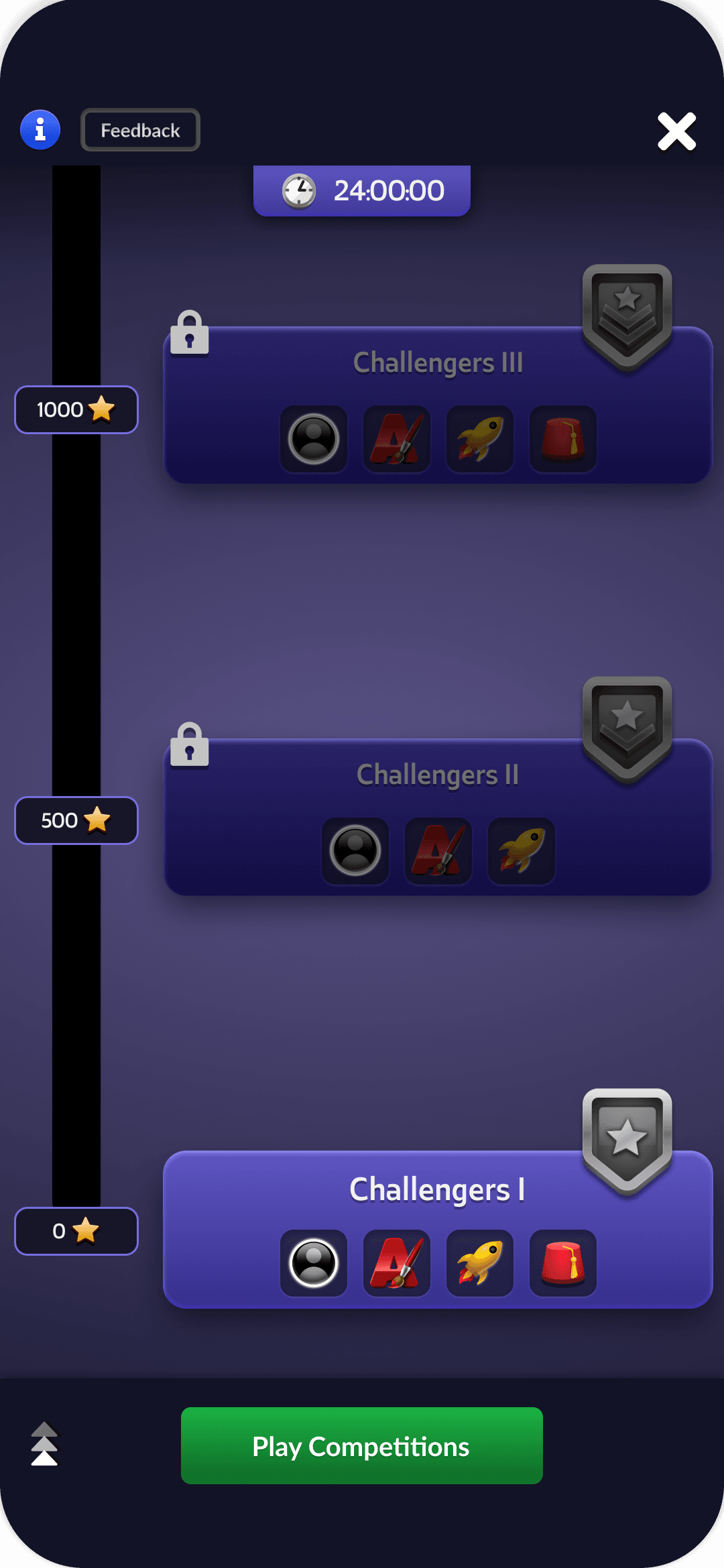 Jawaker tournament lobby screen showing competitive Tarneeb rooms