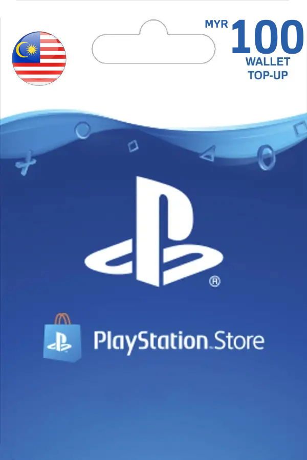 Embalagem de voucher do Cartão PlayStation Network designado para contas regionais da Malásia