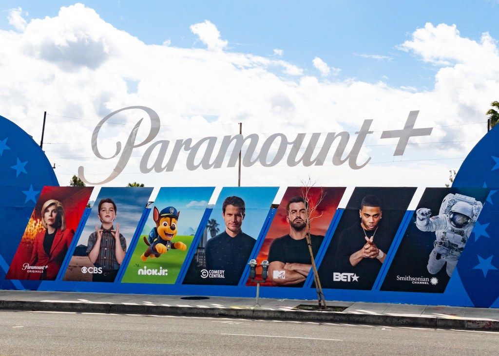 Wall of Showtime original series posters now streaming inside Paramount+ Premium